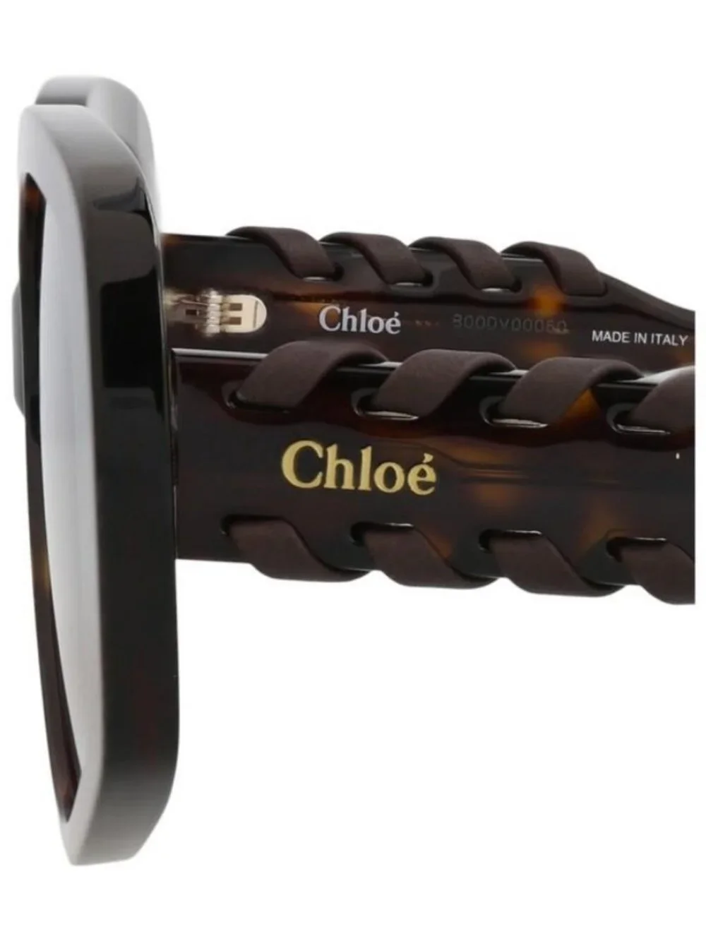 New Chloé Womens Square/Rectangle Havana Havana Violet Fashion Designer Sunglass